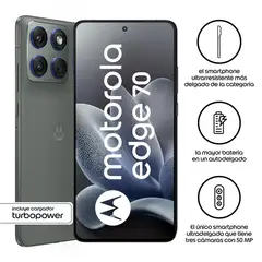 MOTOROLA - Celular Moto Edge 70 Gris 15+512 GB