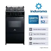 Indurama 4 Hornillas Gas Negro C20
