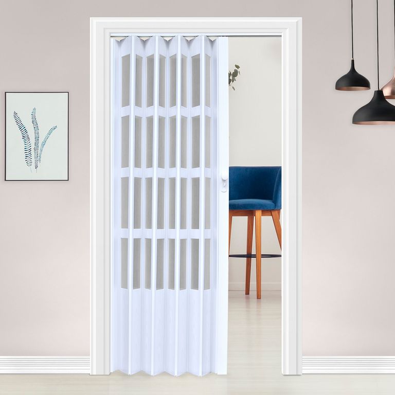 Puerta Plegable Lugano Blanca