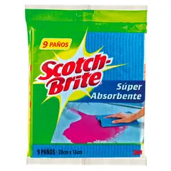SCOTCH BRITE - Paño Absorbente X9 Unds