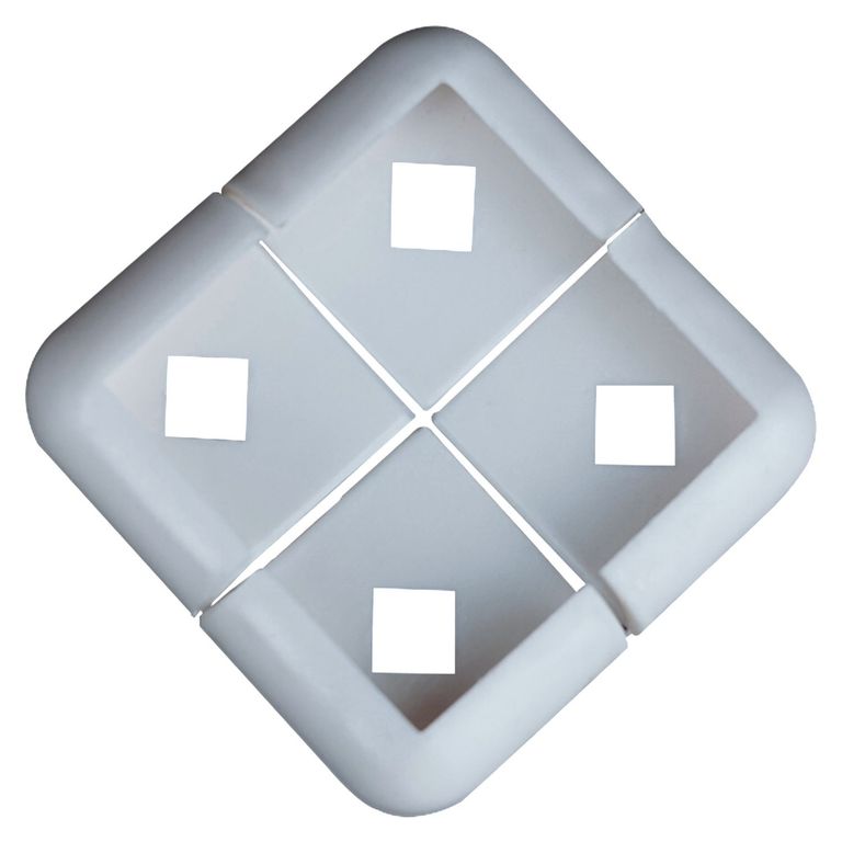 Esquinero Rodoplast Blanco 8mm x4 unid