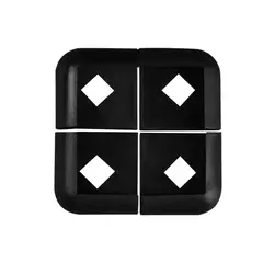 NEFUSAC - Esquinero Rodoplast Negro 9.5mm x4 unid