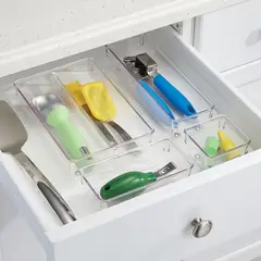 IDESIGN - Organizador de Cocina Plástico Apilable 5.6x8.3x16.3cm