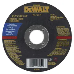 DEWALT - Disco de Corte multiuso 4 1/2" x 1.6 mm