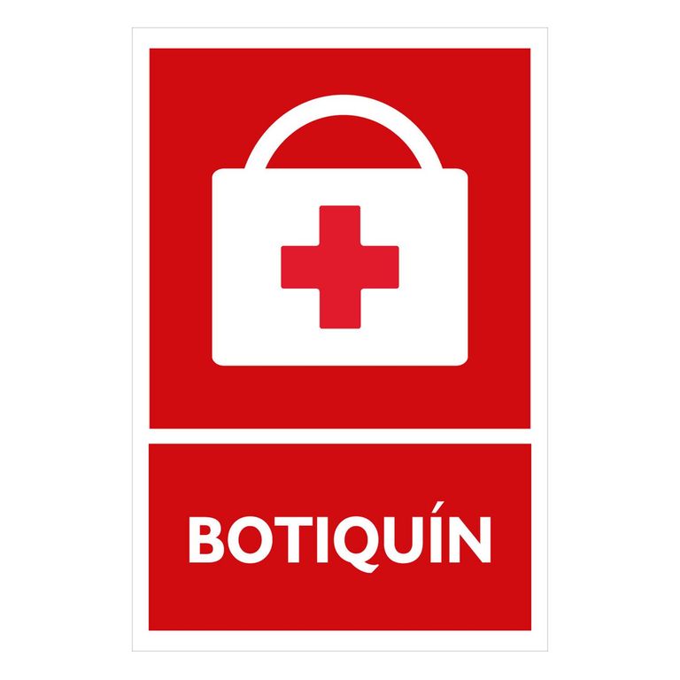 Señal de Botiquín 15x22.5 cm.