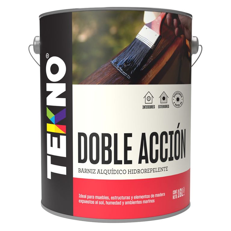 Barniz Doble Acción Transparente 1 gl