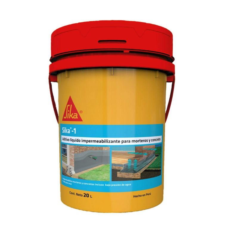 Impermeabilizante Líquido para Mortero y Concreto Sika-1 20L