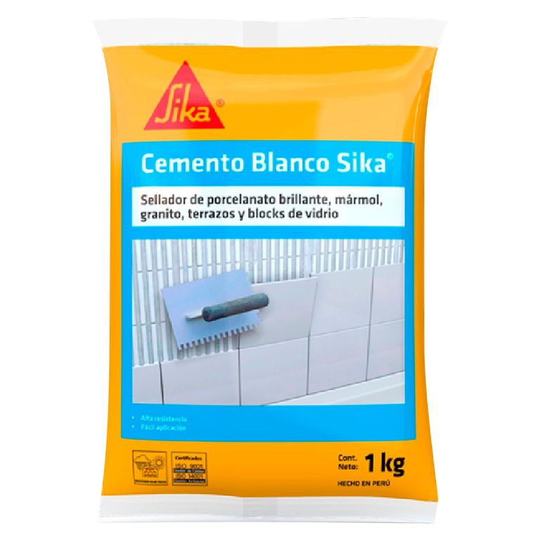 Sellador de Porcelanato Brillante Cemento Blanco x 1kg