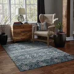 JUST HOME COLLECTION - Alfombra Rectangular Azul Calgary Blue 200x300cm