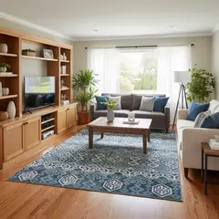 JUST HOME COLLECTION - Alfombra Rectangular Azul Calgary Blue 200x300cm