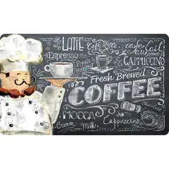JUST HOME COLLECTION - Limpiapiés Rectangular Cocina Cofee 45x75cm Café
