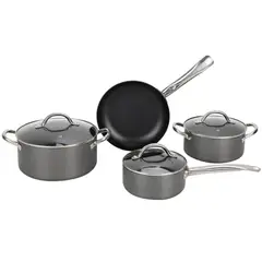 JUST HOME COLLECTION - Juego De Ollas Antiadherente Anodiza 7 Piezas