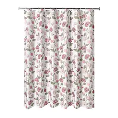 JUST HOME COLLECTION - Cortina de Baño Flores 178x180cm