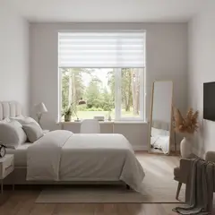 JUST HOME COLLECTION - Cortina Roller Día/Noche 135x250cm Blanco