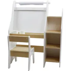 JUST HOME COLLECTION - Set Pizarra Estante + Silla Infantil
