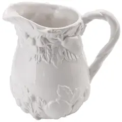 JUST HOME COLLECTION - Jarro con Relieve Blanco