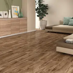 HOLZTEK - Ceramica Marrón Maderado 20x60cm 1.7m2