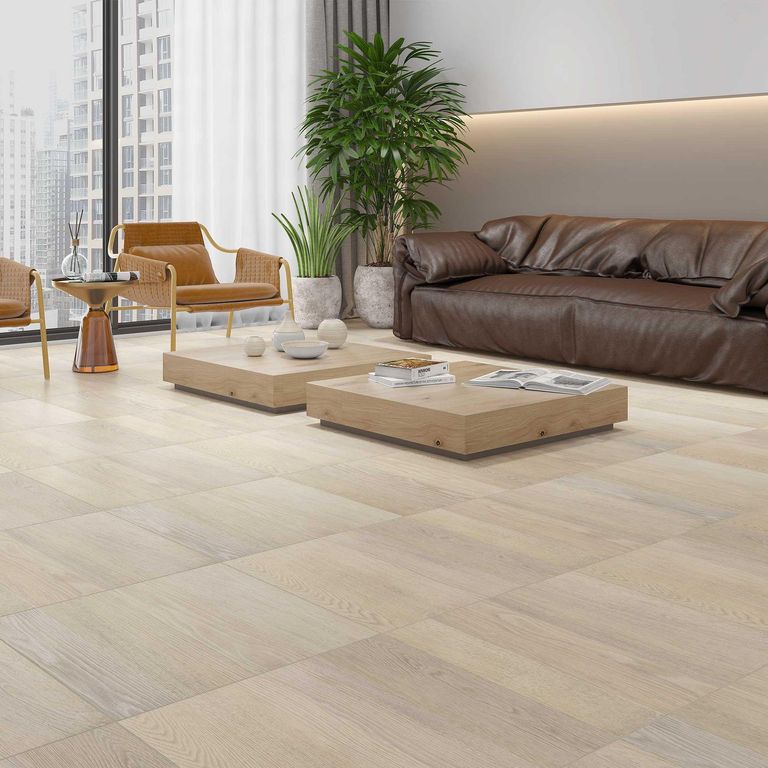 Cerámica Beige 62x62 Maderadas Mate 2.32 m2