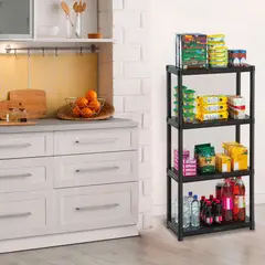 RIMAX - Estante Plástico 4 Niveles 128x60x30cm 100kg