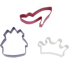 JUST HOME COLLECTION - Molde Princesas de Acero 3 Unidades
