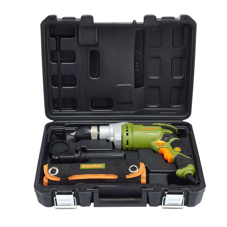 Taladro Percutor Eléctrico 13mm 900W + 73 Accesorios