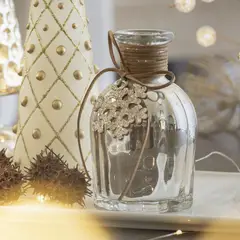 DEAR SANTA - Jarrón Decorativo Gold Navidad 13cm