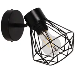 JUST HOME COLLECTION - Aplique Grades Negro 1L E27