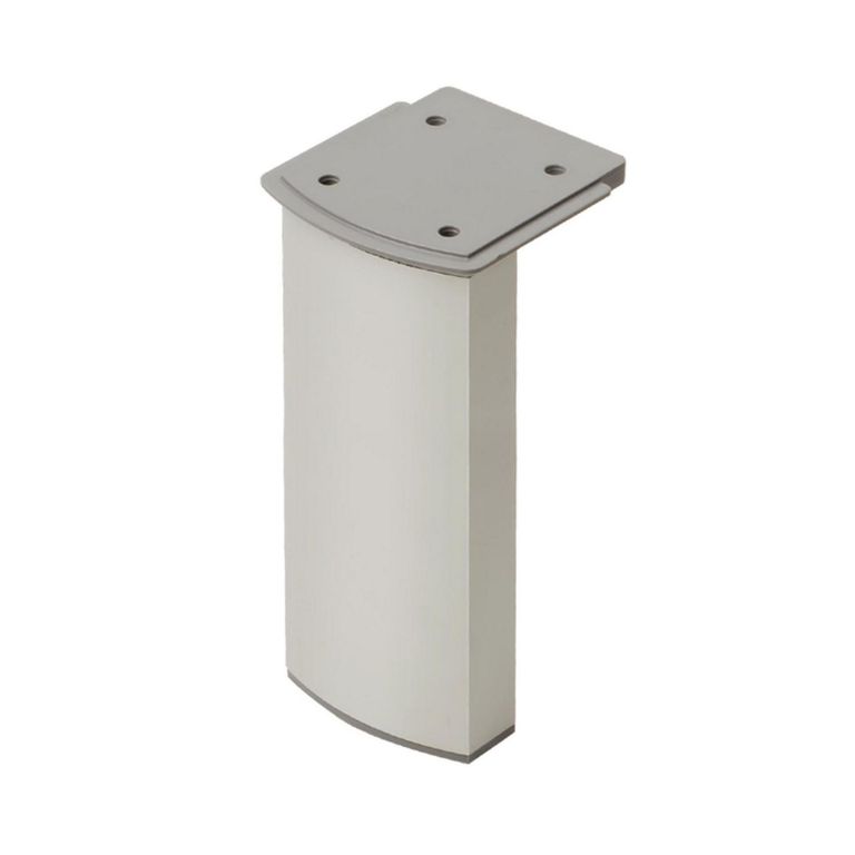 Patas para Muebles de Aluminio Curva 100 mm