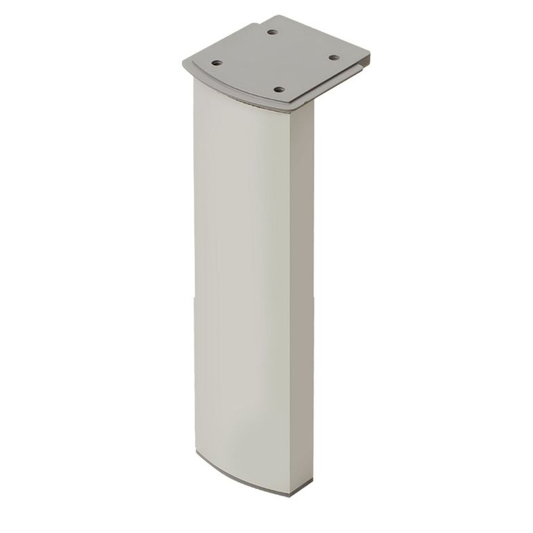 Patas para Muebles de Aluminio Curva 150 mm