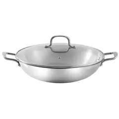 JUST HOME COLLECTION - Wok Inoxidable 35.5cm