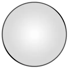 SENSI DACQUA - Espejo de Baño Redondo Negro Mate 100cm