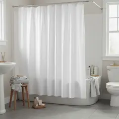 CASA BONITA - Forro de Cortina de Baño Blanca 140x200cm