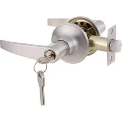 FIXSER - Cerradura de Manija Entrada Niquel Satinado