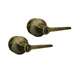 FIXSER - Cerradura de Manija Baño Bronce Antiguo