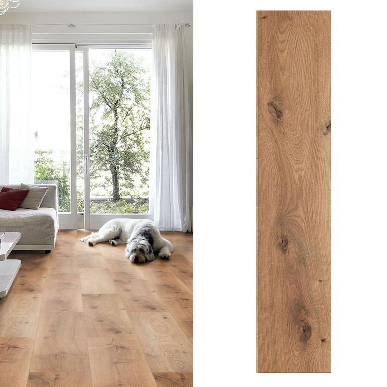 Piso Laminado OAK Mate Marrón AC4 8mm 1.99m2