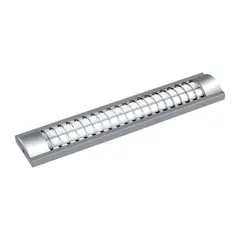 HALUX - Prisma Led Con Rejilla Silver 2X11W Luz Fría