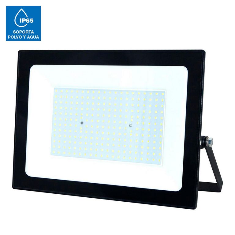 Reflector 200W Luz Cálida Negro