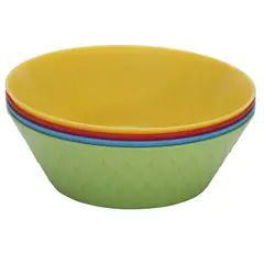 CASA BONITA - Bowl de Plástico 4 Unidades Colores 500ml
