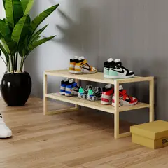 JUST HOME COLLECTION - Zapatera Apilable 6 Pares Bambú