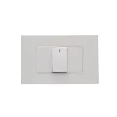 HALUX - Interruptor Simple Cygnus Blanco