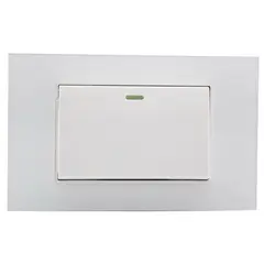HALUX - Conmutador Simple Polaris Blanco