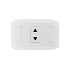 HALUX - Tomacorriente Simple Phoenix Blanco