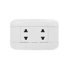 HALUX - Tomacorriente Doble Phoenix Blanco