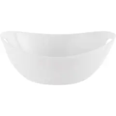 JUST HOME COLLECTION - Fuente con Asa Pequeña Blanco
