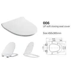 SENSI DACQUA - Asiento Tapa Inodoro Bilbao Redondo Blanco