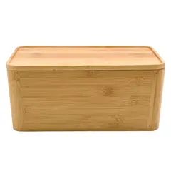 JUST HOME COLLECTION - Caja Bambú con tapa 14.2x19.6x8.5cm