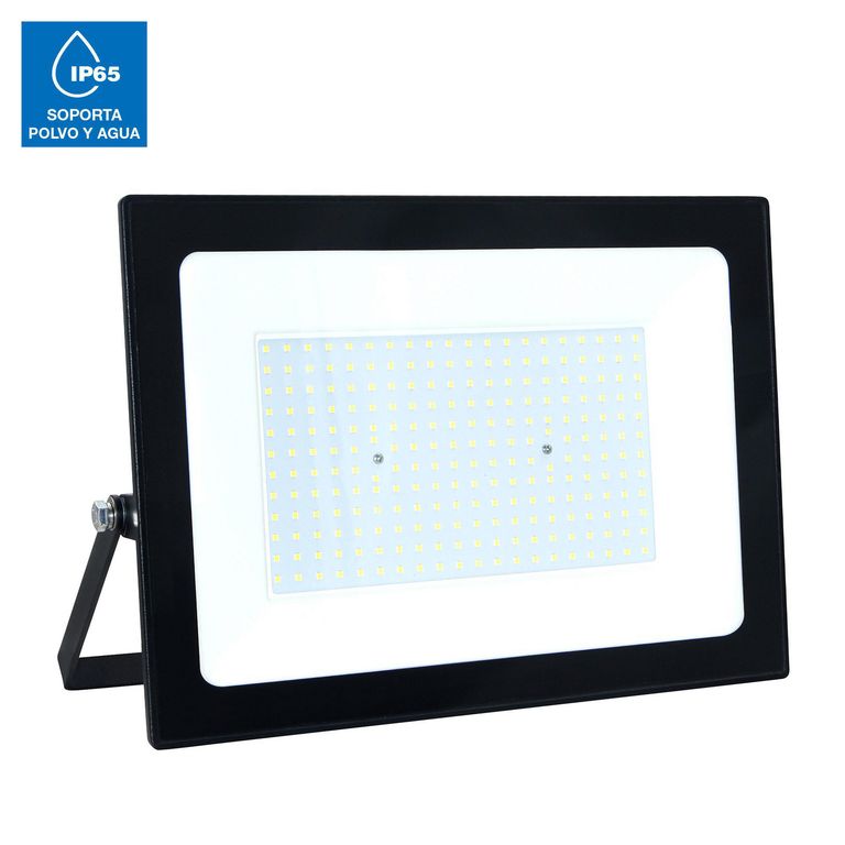 Reflector 200W Luz Fría Negro