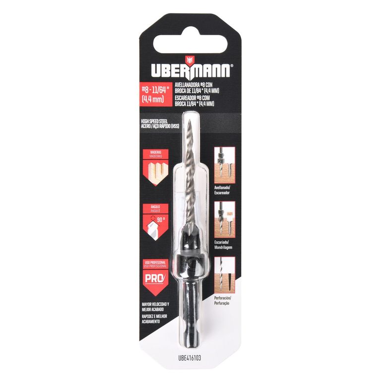 Broca para Avellanar 8-11/64"