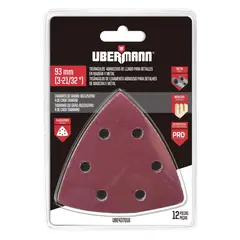 UBERMANN - Set de lijas delt gra 80/12/240