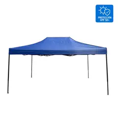 JUST HOME COLLECTION - Toldo Plegable 2x3m Protección UPF 50+ Azul